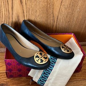 Tory Burch Black Ballet Flats